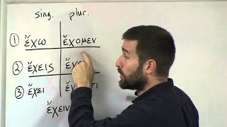 Learn Greek Verb Conjugation of έχω I have [upl. by Llener]