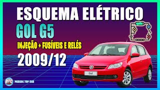 ESQUEMA ELÉTRICO FUSÍVEIS E RELÉS GOL G5 20092012 [upl. by Harolda]