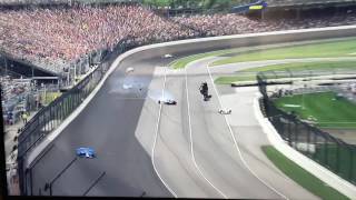 Scott Dixon 2017 Indianapolis 500 crash [upl. by Aifoz]