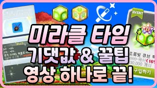 미라클 타임 기댓값 amp 꿀팁 영상 하나로 끝 메이플 [upl. by Ardehs737]