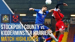 Stockport County Vs Kidderminster Harriers  Match Highlights  281017 [upl. by Ahtnicaj]