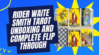 The RIDER WAITE Tarot Deck Unboxing and FLIP THROUGH [upl. by Peony]