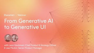 From Generative AI to Generative UI [upl. by Haimorej]