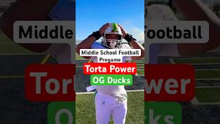 Best Middle School Football Lineman Torta Power amp OG Ducks Pregame americanfootball youthfootball [upl. by Bohlin199]