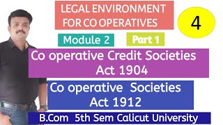 Co operative Credit Societies Act 1904Co operative Societies Act 1912 [upl. by Akinnor]