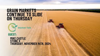 Grain Markets Continue to Slide on Thursday [upl. by Edin]