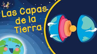 Las Capas de la Tierra para Niños  La Tierra y sus Partes Videos Educativos para Niños [upl. by Xilef458]