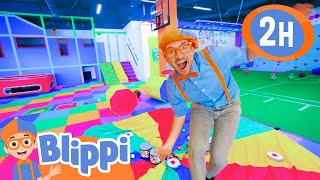 Blippi’s Plays on a Rainbow  More  Blippi and Meekah Best Friend Adventures [upl. by Gula]