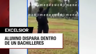 Alumno dispara al aire dentro del Bachilleres 9 de San Juan de Aragón [upl. by Nahtanhoj672]