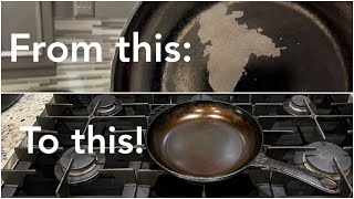 Fix Damaged Cast Iron Seasoning [upl. by Sivatnod]