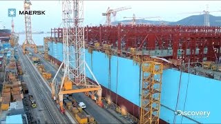 Maersk  Building the TripleE Timelapse [upl. by Alaikim]