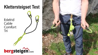 Test Edelrid Cable Comfort Tri Klettersteigset [upl. by Auqcinahs]