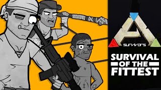 Ark Survival Evolved Cartoon  Episode 2 Survival Of The Fittest [upl. by Ruthi]