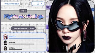aespa Flights Not Feelings Line Distribution [upl. by Toby]