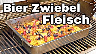 Bier Zwiebel Fleisch vom Grill oder Backofen  The BBQ BEAR [upl. by Guillaume908]