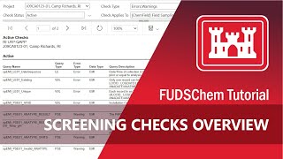 Screening Checks Overview  FUDSChem [upl. by Karon169]