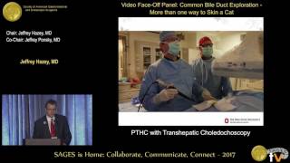 PTHC with transhepatic choledochoscopy [upl. by Strauss]