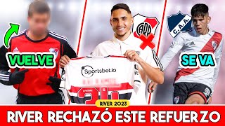 ¡Regreso sorpresa Un EX RIVER vuelve al club  River RECHAZA posible REFUERZO  JUVENIL se va LIBRE [upl. by Woodman]