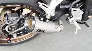 Ixil full system exhaust HONDA CB650R [upl. by Ayt]