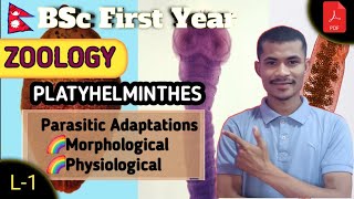 Parasitic Adaptation ● PLATYHELMINTHES ● BSc First Year ● ZOOLOGY ● TU [upl. by Jasmine]