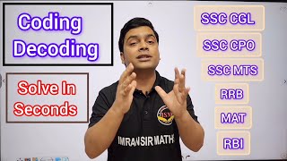 Coding Decoding Tricks  Logical Reasoning Tricks  Maths Tricks  imran sir maths [upl. by Bernardo]