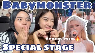 BABYMONSTER  Stuck In The Middle SPECIAL STAGE REACTION ‼️ Suara emasnya YG😱 [upl. by Arondell]