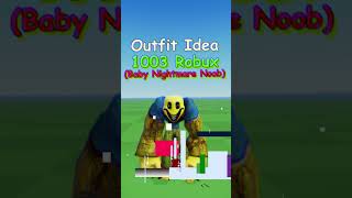 Making Roblox Baby Nightmare Noob Outfit Idea 👻 [upl. by Anelis]