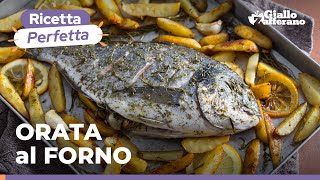 ORATA al FORNO con PATATE  il secondo piatto di MARE super GUSTOSO 😍🤤🥔🐟 [upl. by Underwood]