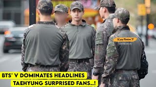 BTS V Dominates Headlines with JawDropping Military Transformation [upl. by Sieber909]