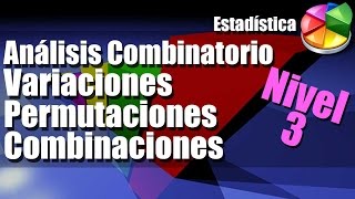 Variaciones Combinaciones Permutaciones Ejercicios Resueltos Nivel 3 [upl. by Pelletier]