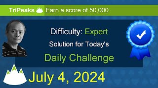 Microsoft Solitaire Collection TriPeaks  Expert  July 4 2024 [upl. by Cassandra]