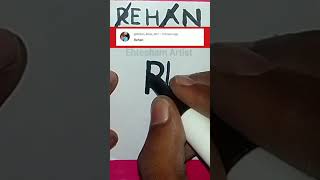 comment your name Rehan name ka logo shorts viral comment like subscribe [upl. by Helbonna]