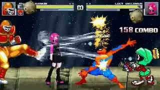 AN Mugen Request 69 Johnny Maximum amp SpiderMan VS Lucy Diclonius amp Marvin [upl. by Yuht]