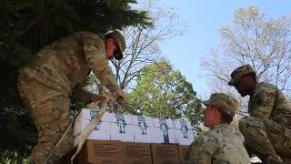 82nd Airborne Division and 20th Engineering Brigade delivered supplies to Swannanoa North Carolina [upl. by Ennirak]