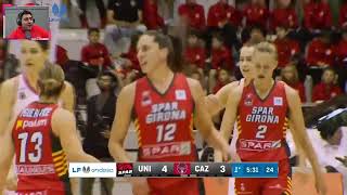 Liga Femenina Endesa 20232024  Jornada 21  Spar Girona vs Casademont Zaragoza [upl. by Yrogerg]