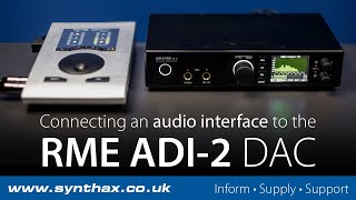 How to connect the RME ADI2 DAC FS and ADI2 Pro FS R to an Audio Interface [upl. by Esenej]