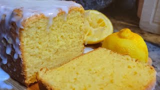 3 Ingredient Lemon Loaf Cake EASY  Boxed Cake Mix Hack cooking [upl. by Annovy]