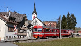 Appenzeller Bahnen CH GossauAppenzellWasserauen [upl. by Nylekcaj]