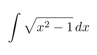 Integral of sqrtx21 substitution [upl. by Nibram]