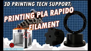 PLA RAPIDO Filament  Decreasing Print Time with Qidi Tech XSystem  3D Printing Tech Support [upl. by Ahsehat]