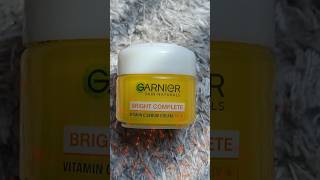 Garnier Skin Naturals Bright Complete Vitamin C Cream🤗💯garnier skincare glowingface💯ytshorts [upl. by Harutek]