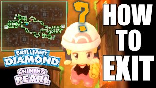 HOW TO EXIT Grand Underground in Pokemon Brilliant Diamond and Shining Pearl [upl. by Atterg]