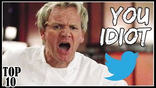 Top 10 Funniest Gordon Ramsay Savage Tweets [upl. by Ahsenrad745]