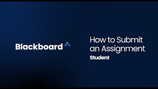 How to Submit an assignment in Blackboard [upl. by Yennaiv]