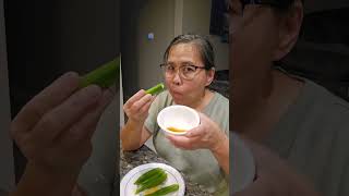 Boiled okra vegetables healthy healthyfood [upl. by Anaylil278]