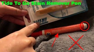 ✅ How To Use Tide To Go Stain Remover Pen Review [upl. by Eidolem]