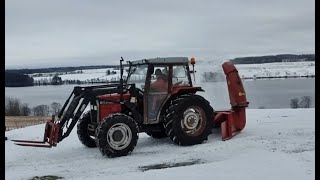 Justering av snøfreser på traktor [upl. by Animaj167]