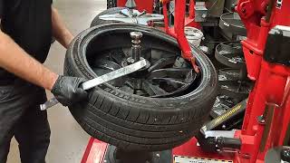 Hunter TC34 how to change low profile tires easily [upl. by Enail]