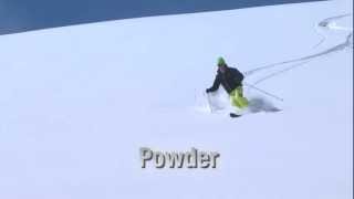 Telemark Powder Lesson from Telemark Tips App [upl. by Anirehs]