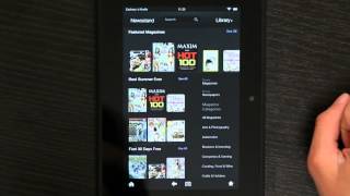 How to Read the Newspaper on the Kindle App  Kindle 3 [upl. by Deehan]